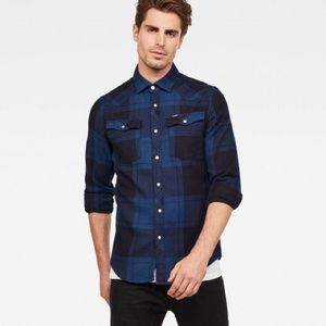 G-Star 3301 Slim Long Sleeve Flannel Shirt